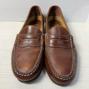 Men's Johnston & Murphy Brown Leather Penny Loafers